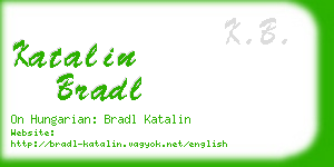 katalin bradl business card